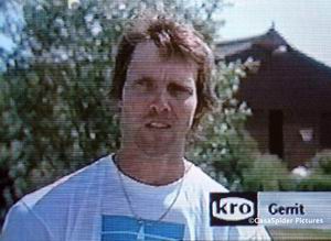Boer zoekt Vrouw, 13.10.2006: Gerrit vindt de door Teresa gestelde persoonlijke vraag wel even jammer omdat ze dat net bij het warme eten deed. Klik voor groter/sluiten.